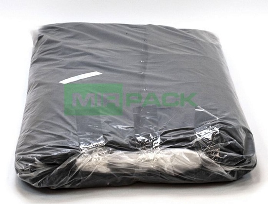 Мешки для мусора 360 л, 80 мкм, ПВД, 120х140, с фальцами, в пачках разделенные - Вид 2